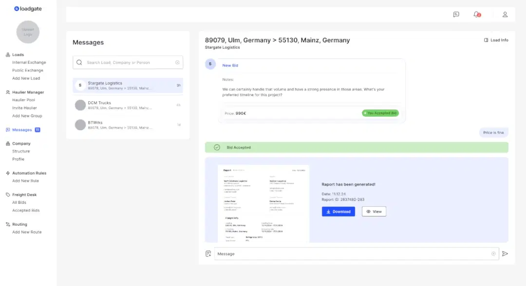 Dashboard Screenshot